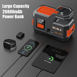 Car Jump Starter with Air Compressor,Biuble Jump Starter 4250A 150PSI Inflator for Up to All Gas or 10.0L Diesel Engine 12V Portable Battery Starter Power Pack