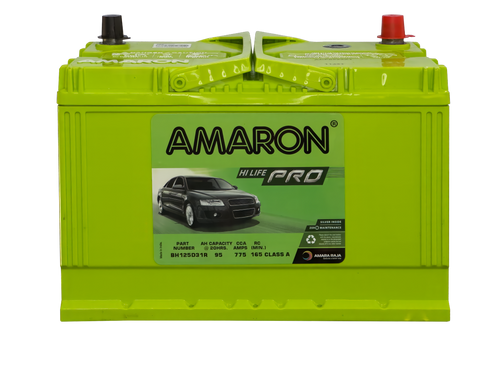 AMARON BH125D31R HI-LIFE PRO 95AH: THE POWERHOUSE FOR YOUR VEHICLE N70ZZMF / N70ZZX MF / N70ZZ MF / S75D31R / N70ZZB / MF 95D31R / 4705 / 27H-750 / UMF135D31R / N70ZZX MF / MF95D31R / G8 / N70ZZX MF