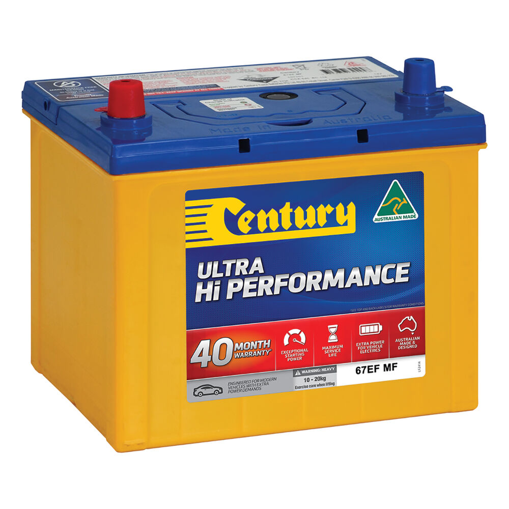 Century Ultra Hi Performance Car Battery 67EF MF