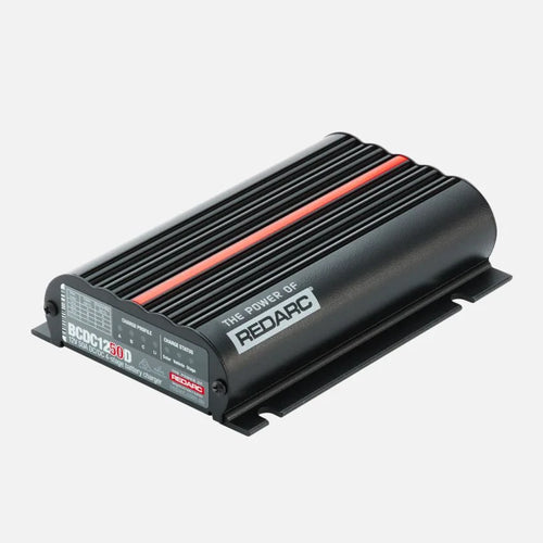 REDARC DC-DC Battery Charger 12V 50A 3 Stage Auto BCDC1250D Dual Input Solar BCDC1250D / Redarc BCDC Classic Under Bonnet 50A DC Battery Charger - BCDC1250D