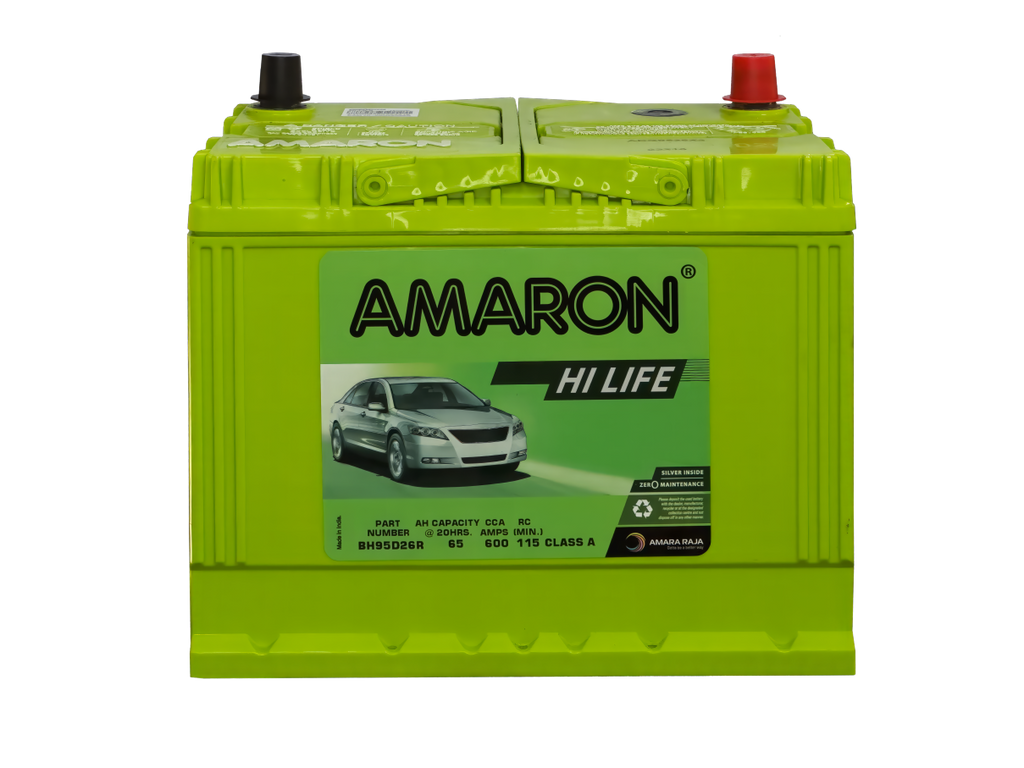 AMARON BH95D26R HI-LIFE PRO 65AH: THE POWERHOUSE FOR YOUR VEHICLE   NS70X MF NS70 MF S80D26R NS70B MF 90D26R 4503 NX110-5MF MF90D26R N50ZZMF NS70X MF / NS70 MF SMFNS70X E24 NS70X MF / NS70 MF N50ZZMF MF80D26R