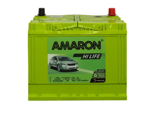 AMARON BH95D26R HI-LIFE PRO 65AH: THE POWERHOUSE FOR YOUR VEHICLE   NS70X MF NS70 MF S80D26R NS70B MF 90D26R 4503 NX110-5MF MF90D26R N50ZZMF NS70X MF / NS70 MF SMFNS70X E24 NS70X MF / NS70 MF N50ZZMF MF80D26R