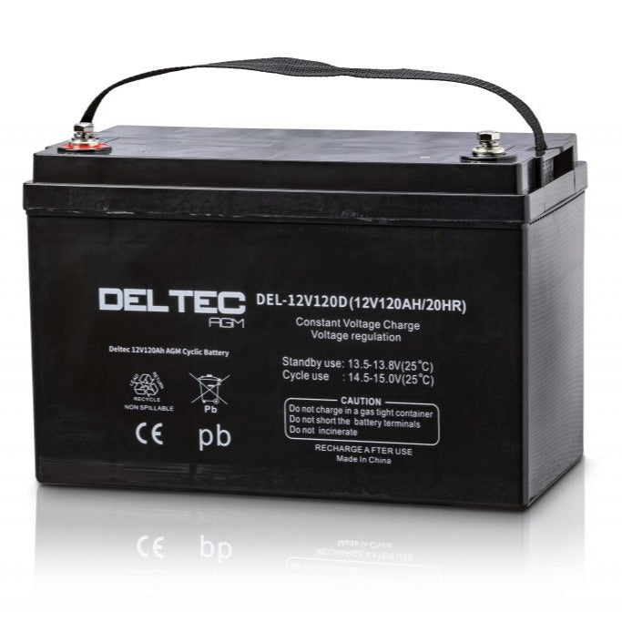 DELTEC DEL-12V120D 12V 120Ah  Dual Purpose Batteries
