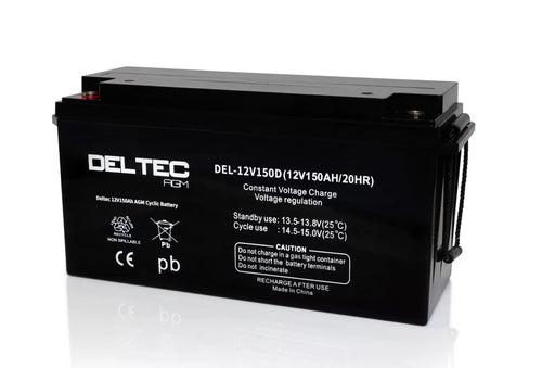 DELTEC DEL-12V150D 12V 150Ah Dual Purpose Batteries