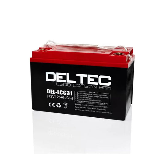 DELTEC 12V 125Ah Lead Carbon AGM Deep Cycle Battery DELTEC DEL-LCG31 12V 125Ah Lead Carbon AGM Deep Cycle Battery / TROJAN 31XHS / US31DCX2