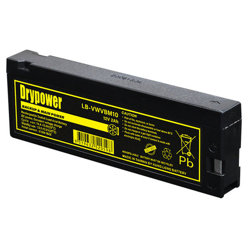 Camcorder Battery LB-VWVBM10 Drypower 12V 2Ah Sealed Lead Acid Battery Valve Regulated (AGM Type)