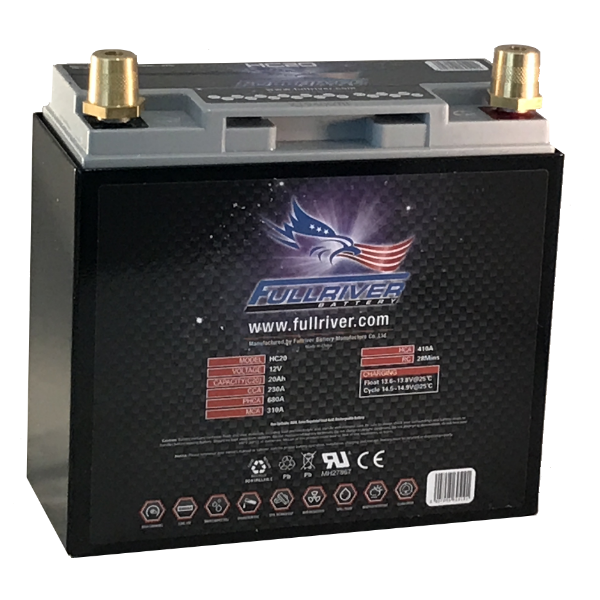 Fullriver High-Cranking Battery Fullriver HC20 / PC680  High-Cranking Battery