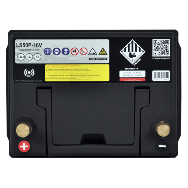 Super Start LS50P-16V Lithium Starting Battery – 16V, 1400CCA, 60Ah Ultra-Lightweight LiFePO₄