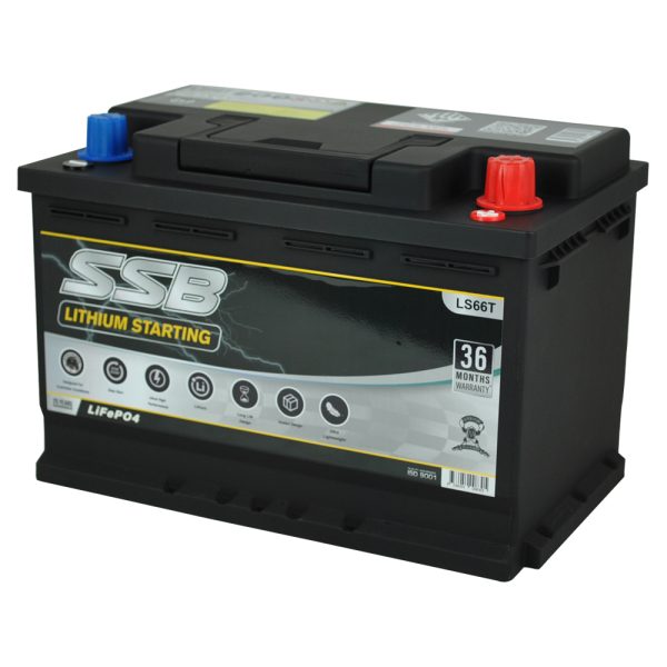 Super Start LS66T-BT 12V Lithium Starting Car Battery – 1600CCA, 80Ah LiFePO₄ with Bluetooth