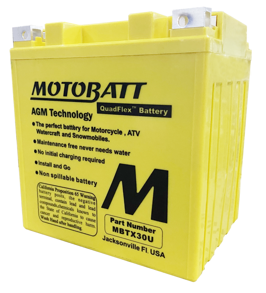 MBTX30U  / SB30LB / YIX30L YIX30L / YB30LB /  YB30LB /  YB30CLB /  YB30CLB  /  Y60N24A  / Y60N24A / Y60N24ALB Motobatt 12V AGM Battery
