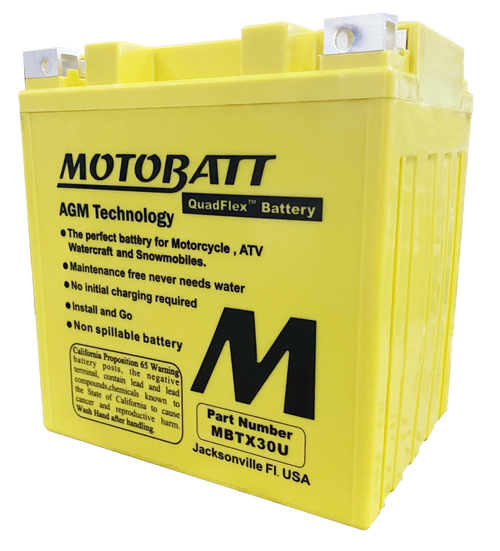 MBTX30U  / SB30LB / YIX30L YIX30L / YB30LB /  YB30LB /  YB30CLB /  YB30CLB  /  Y60N24A  / Y60N24A / Y60N24ALB Motobatt 12V AGM Battery