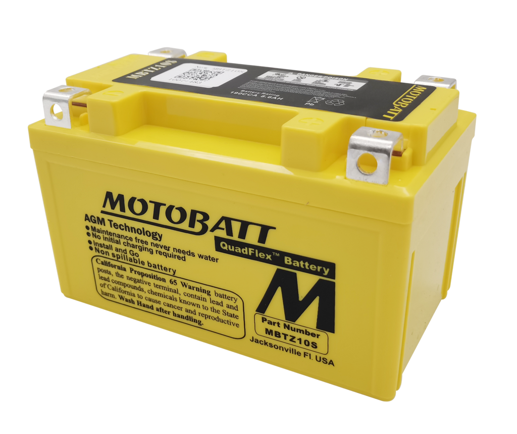 MBTZ10S /STZ10-S / YTZ10S / YTZ10S / YTX7ABS Motobatt 12V AGM Battery