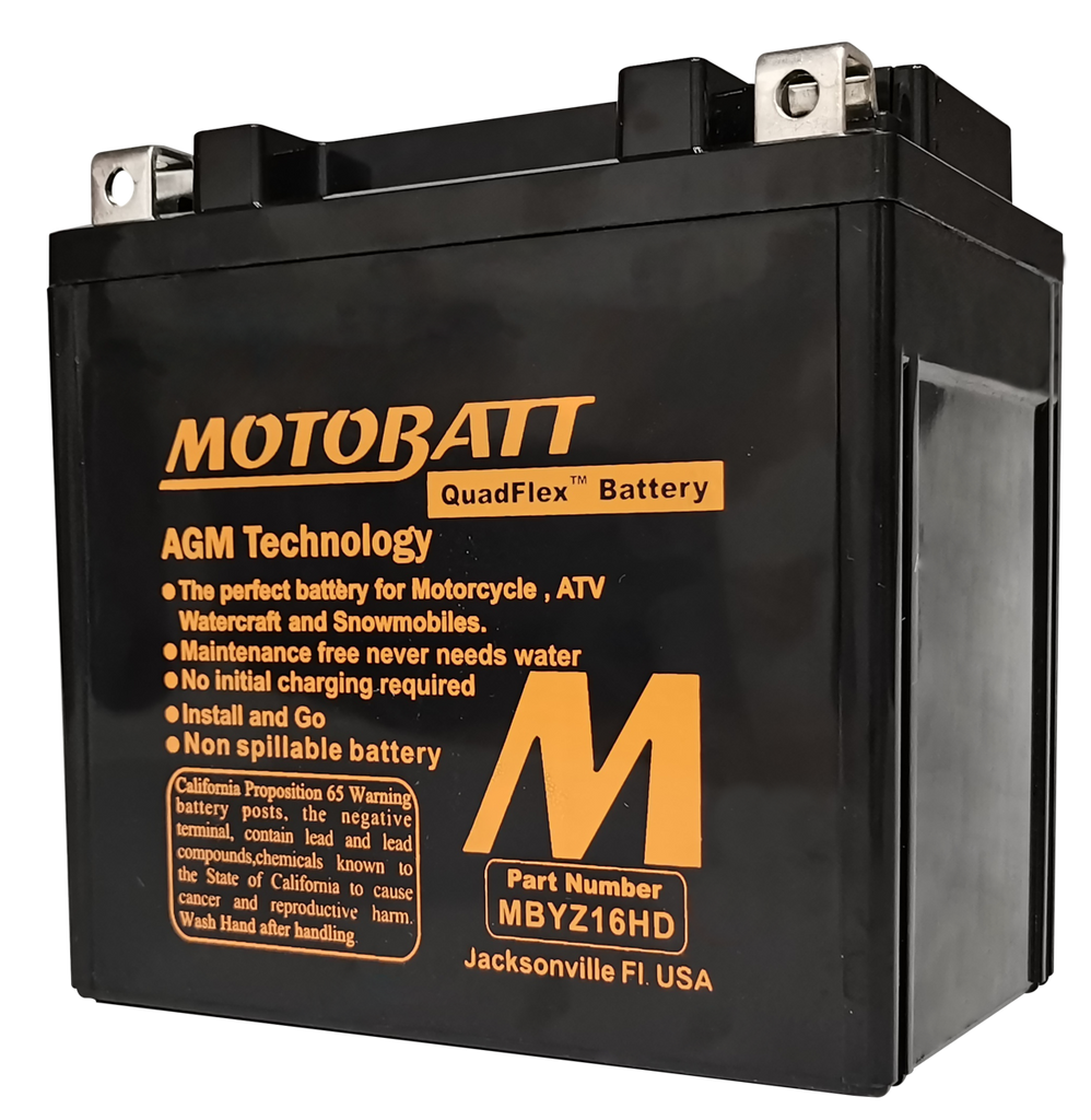 MBYZ16HD Motobatt 12V AGM Battery