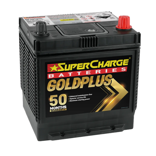 SuperCharge GoldPlus MF50D20L – 460 CCA, 50 Ah, Maintenance-Free Power with Up to 50-Month Warranty