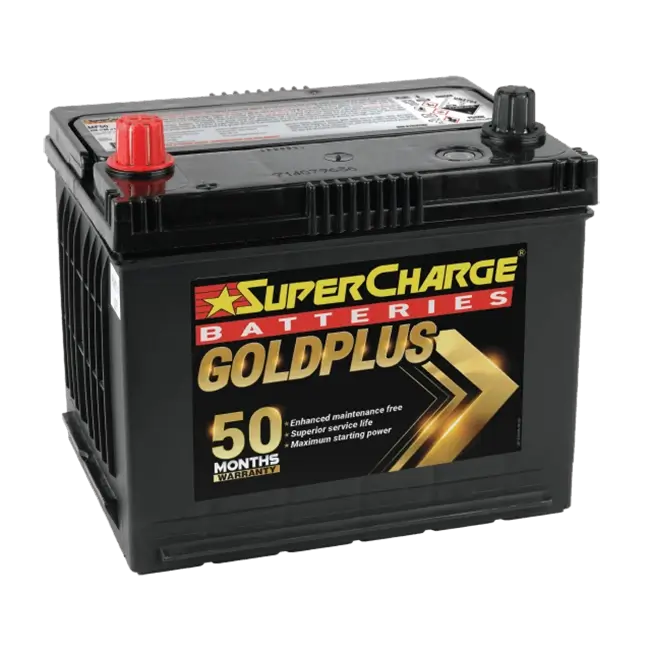 SuperCharge Gold Plus Car Battery - MF50 MF50 / NS50P / SMF57 / 1350 / 4604 / 4605 / 6100 / 2503 / 57MF