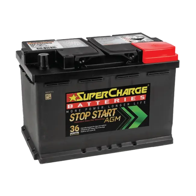 SuperCharge MF66HSS  / SSAGM-66EU / DIN65LH MF / S57090AGM / DIN LN3 / 5536  Start-Stop AGM Car Battery