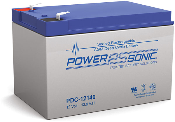 POWER-SONIC  DEEP CYCLE  PDC-1212300 13.8 AH BATTERY