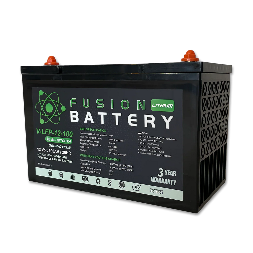 Lithium Battery V-LFP-12-100 Fusion Lithium 12V 100AH Deep Cycle Battery