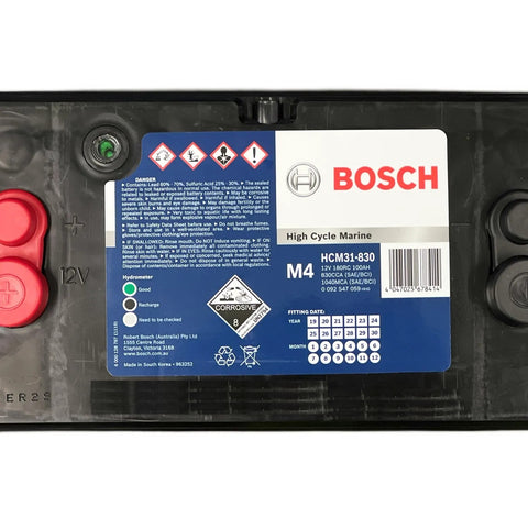 Bosch HCM31-830 High Cycle 100Ah 830CCA Marine Battery 0 092 S47 059