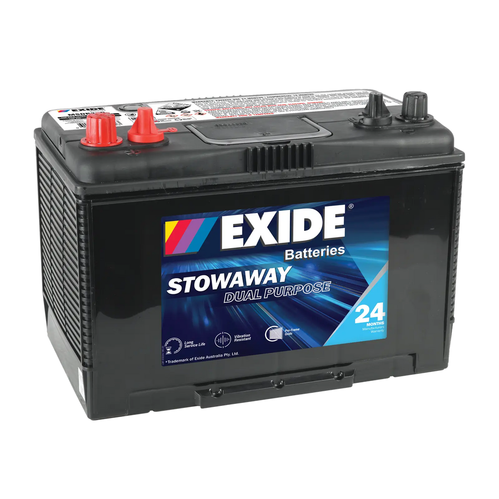 EXIDE Stowaway MSDP27D / M4 HCM750 / MSST27 / N70ZM / MFM70 / M27SMF750 / HCM27SMF / 7601 / 7702 /  Marine Dual Purpose Battery