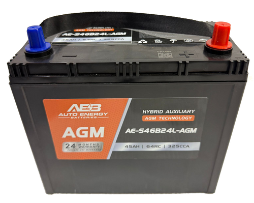Lexus Hybrid Auxillary battery S46B24L- AGM ( NS60L-AGM )