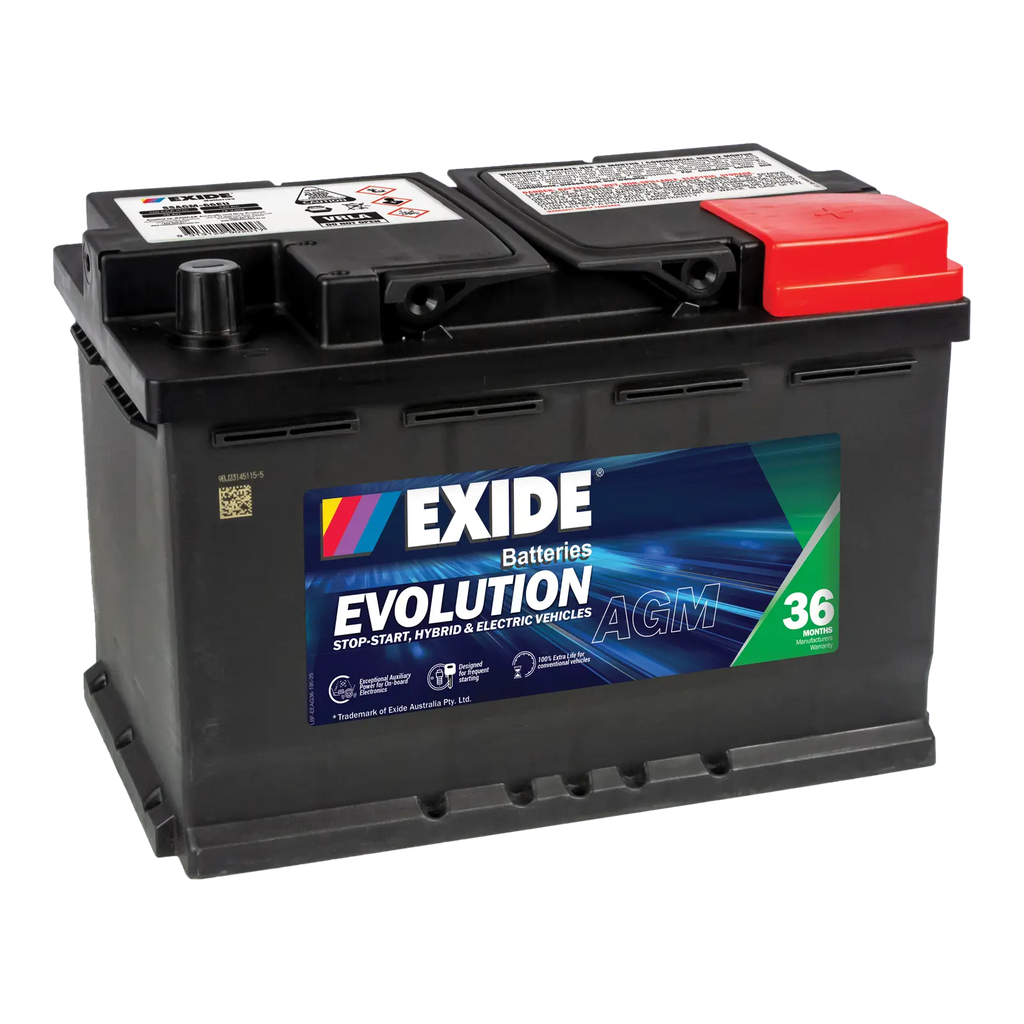 EXIDE Evolution SSAGM66EU Start-Stop AGM Battery  S57090AGM / LN3 / 5536 / LN3 / SA 57020 / SSAGM-66EU / MF66HSS E39 / DIN65LH AGM