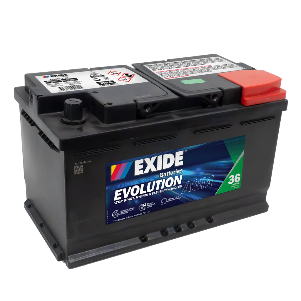 EXIDE Evolution SSAGM77EU Start-Stop AGM Battery S58090AGM / LN4 5556 / LN4 / SA 58020 / SSAGM-77EU / MF77HSS F21 / DIN75LH AGM