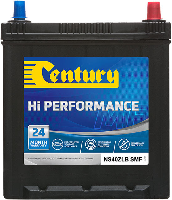 CENTURY HI PERFORMANCE NS40ZLB SMF SMFNS40ZALX / NS40Z / X40DP / 40DP / S42B19R / NS40ZWC / 40B19R / 3054 / 2383 / A15 - batterybrands