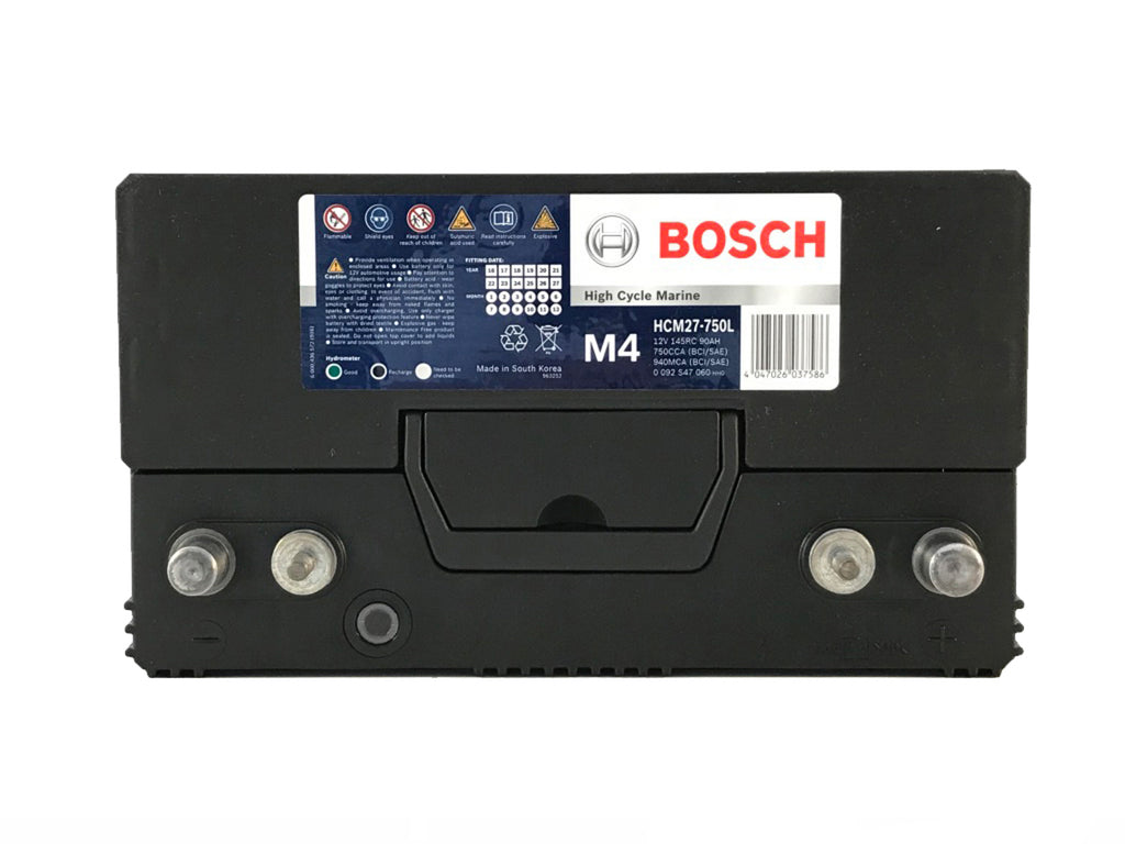 Bosch HCM27-750 High Cycle 90Ah 750CCA Marine Battery