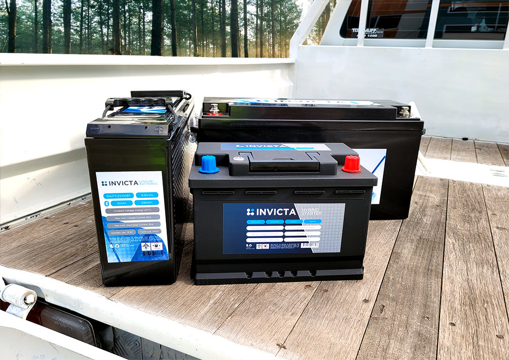Invicta 12V 100Ah Lithium Battery with Bluetooth - batterybrands