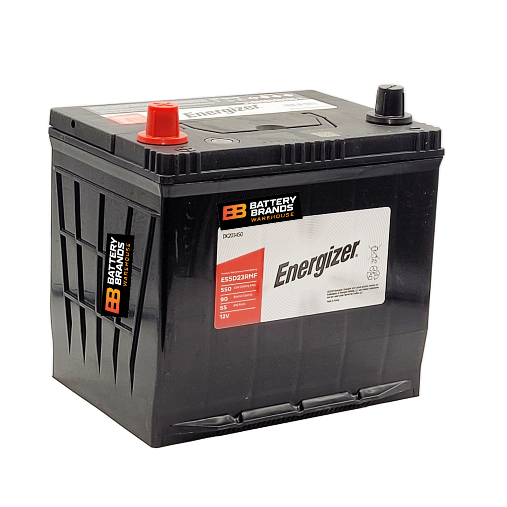 Energizer Battery E55D23RMF S55D23R / MF55D23R / 55D23R / 324 / 424 / 250-0488 / 55D23RMF / MF55D23R / 55D23DMF / 55D23D / MF75D23R / 2543