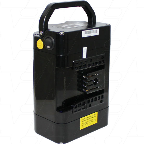 E-BIKE 36V 9.0Ah LiIon Mountable Battery Pack with LED Fuel Gauge - batterybrands