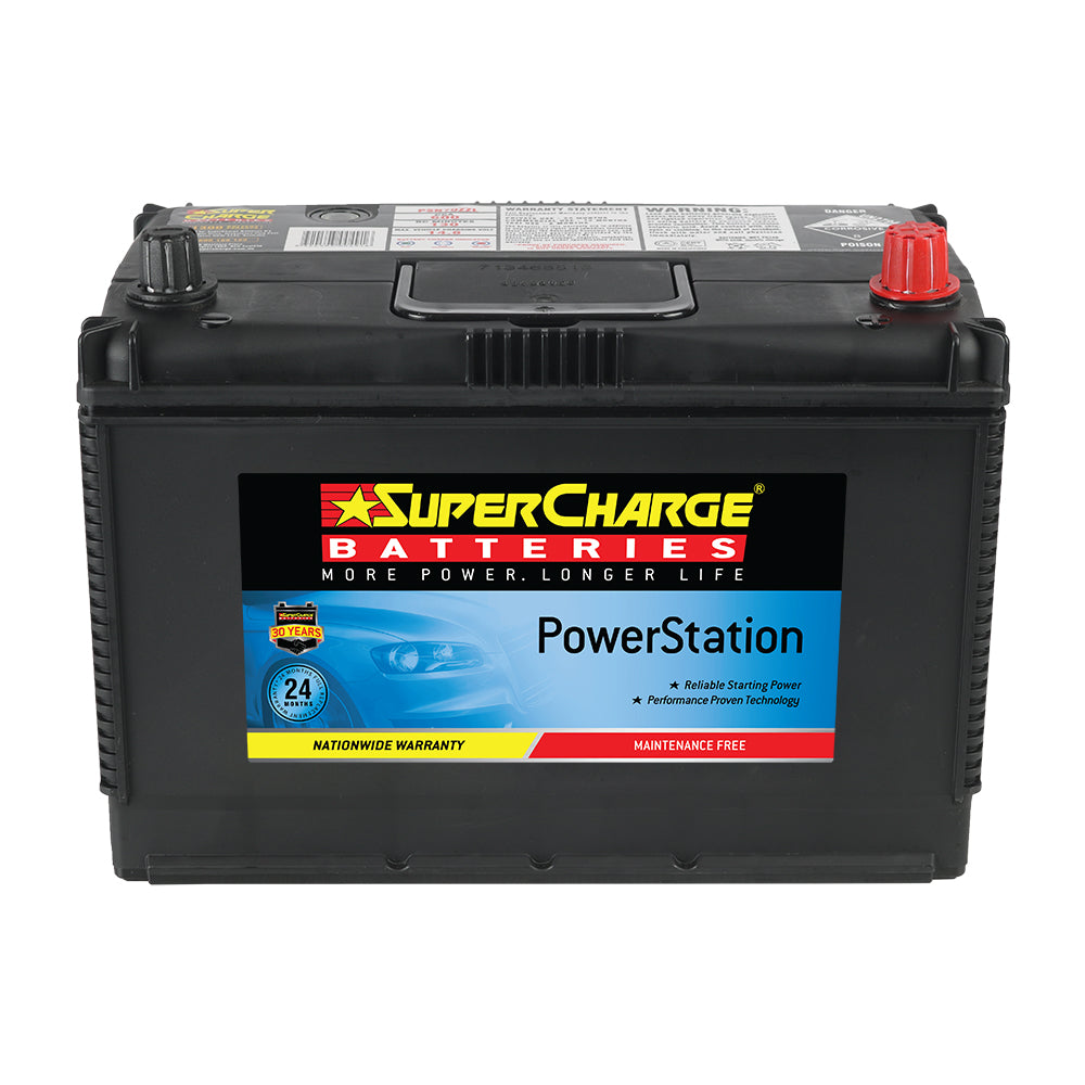 SUPERCHARGE POWERSTATION PSN70ZZL / MF95D31L / SMFN70ZZLX / TMN70ZZL / XN70ZZLMF / N70ZZLX MFR / 95D31LS / SN9D31 LHD / 3112 / 7001 / 7004 - batterybrands