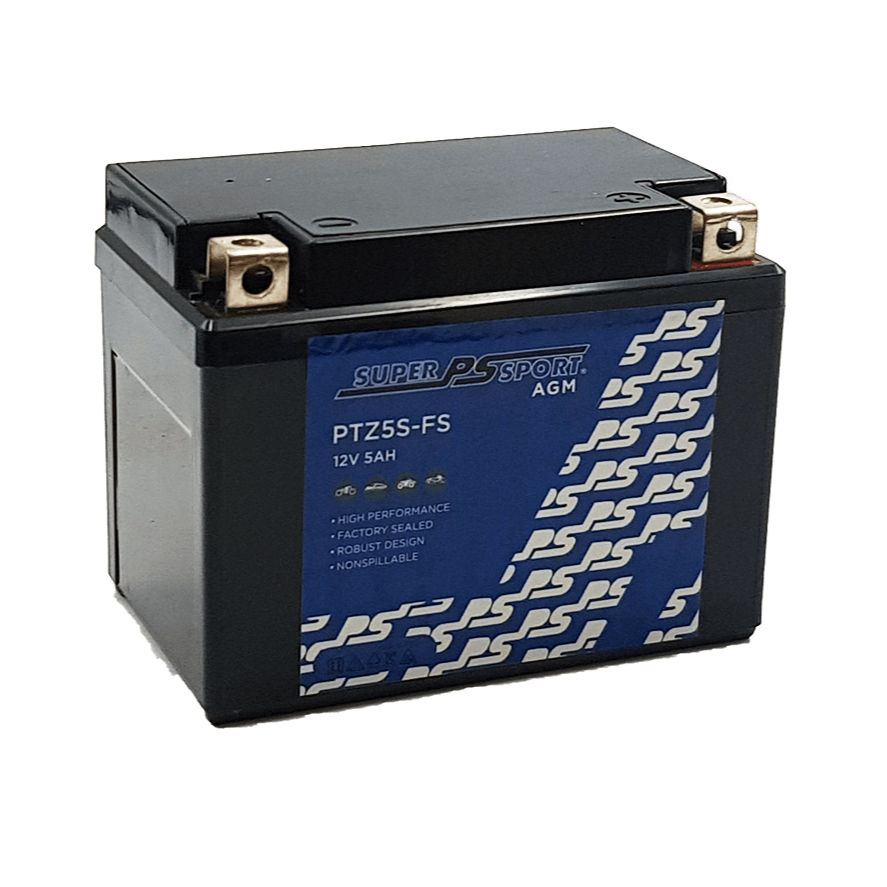 SuperSport AMG Motorcycle Battery PTZ5S-FS -PowerSonic (Maintenance Free)