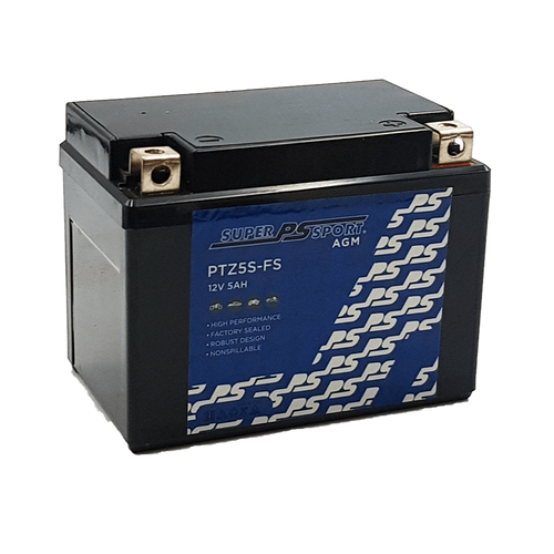 SuperSport AMG Motorcycle Battery PTZ5S-FS -PowerSonic (Maintenance Free)