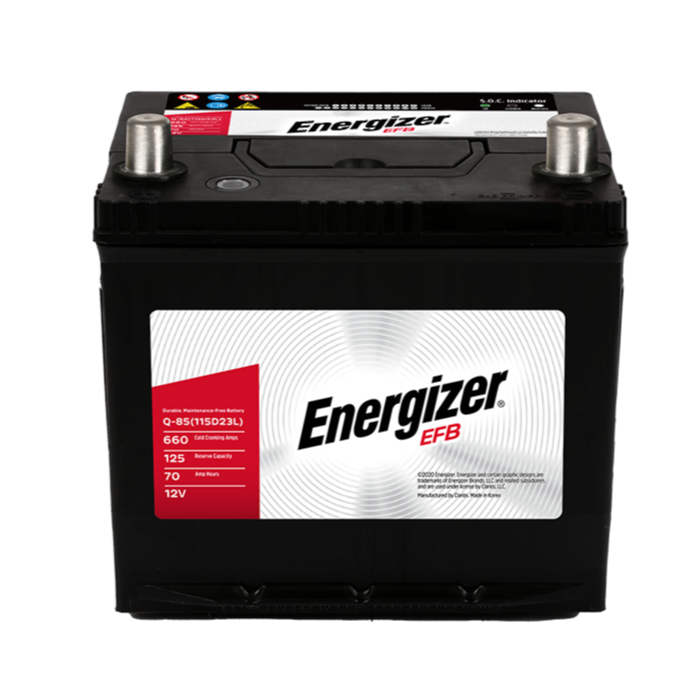 Energizer Q85L Battery for istop cars   / EQ85 / 4031 / SQ85D23EFB / SSEFB-D23 / Q85 MF / MFD23EF
