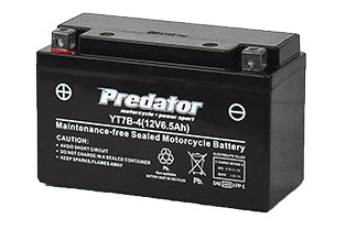 YT7B-4 12V Sealed Predator Motorcycle Battery YT7B-4 / MB7U /  YTZ7B-BS