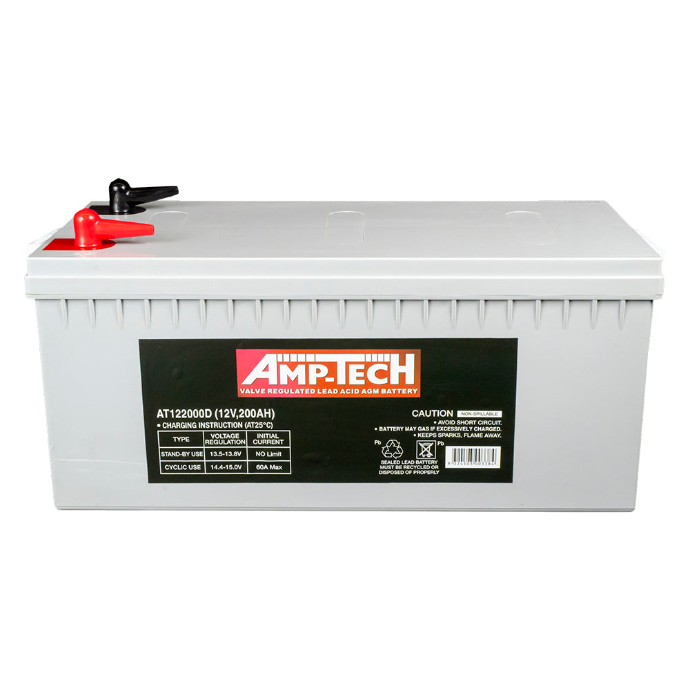 AT122000D VRLA/AGM Deep Cycle Battery  12V 200Ah - batterybrands