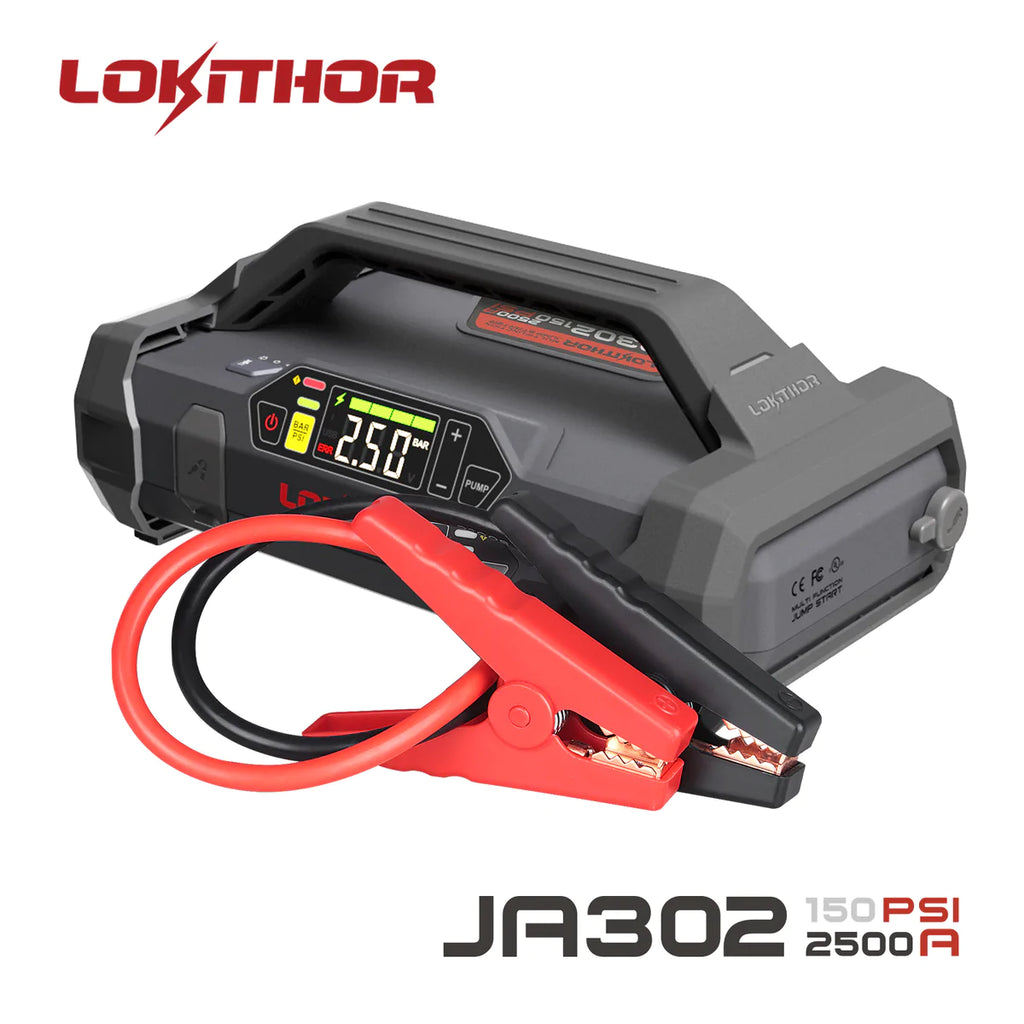 Jump Starter 2500Amp 22800mAh 12V JA302  with Tire Inflator - batterybrands