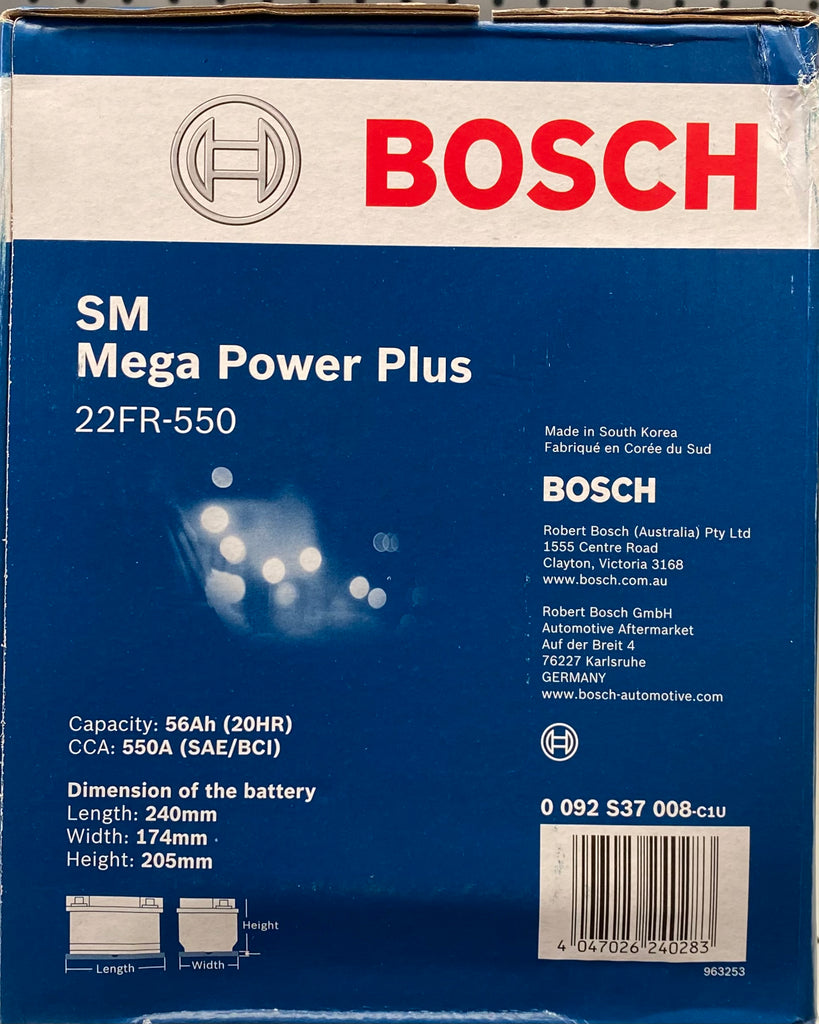 Bosch S4  22FR-550 BATTERY MF50 / X56DMF / 2501 / 2541 / 57MF / 52DMF / NS50P - batterybrands