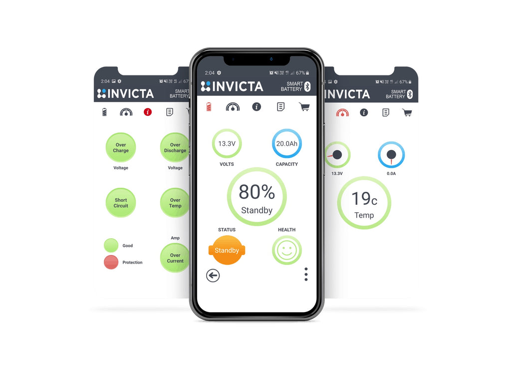 Invicta 12V 200Ah Lithium Battery with Bluetooth