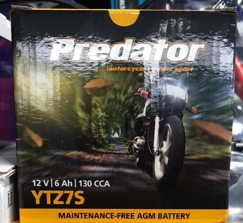 YTZ7S 12V Sealed Predator Motorcycle Battery YTZ7S, MBTZ7S, UTZ7S, PTZ7S