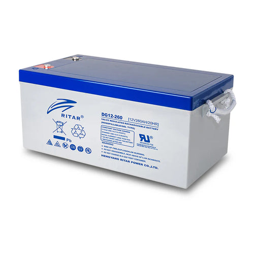 RITAR DG12-200 12V260AH DEEP CYCLE GEL BATTERY
