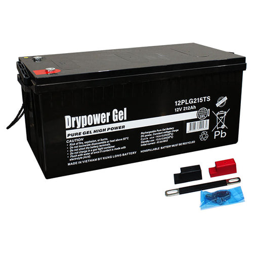Dry Power 12PLG215TS 12V 212Ah Pure Gel Type Sealed Lead Acid Deep Cycle Battery