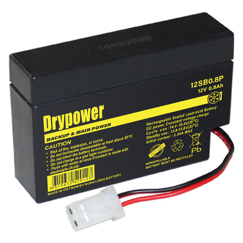 Drypower 12SB0.8P 12V 0.8Ah sealed lead acid battery