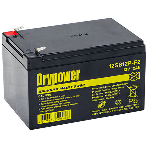 Drypower 12SB12P-F2 12V 1.2Ah Sealed Lead Acid Battery