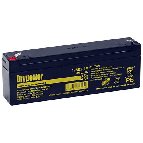 Drypower 12SB2.3P 12V 2.3Ah Sealed Lead Acid Battery