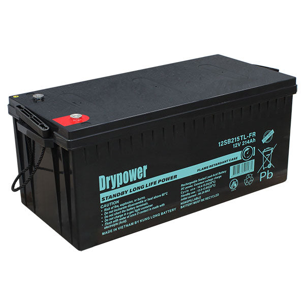 Drypower 12SB215TL-FR 12V 214Ah Long Life Standby AGM Battery
