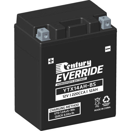 YTX14AH-BS Century EverRide Hi Performance AGM Batteries