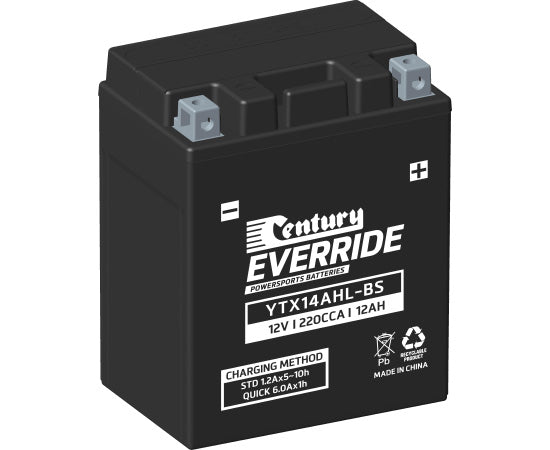 YTX14AHL-BS Century EverRide Hi Performance AGM Batteries